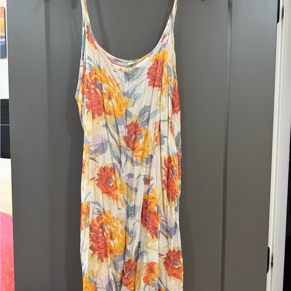 Sundance Floral Maxi Dress in Orange and Yellow - Picture 7 of 7